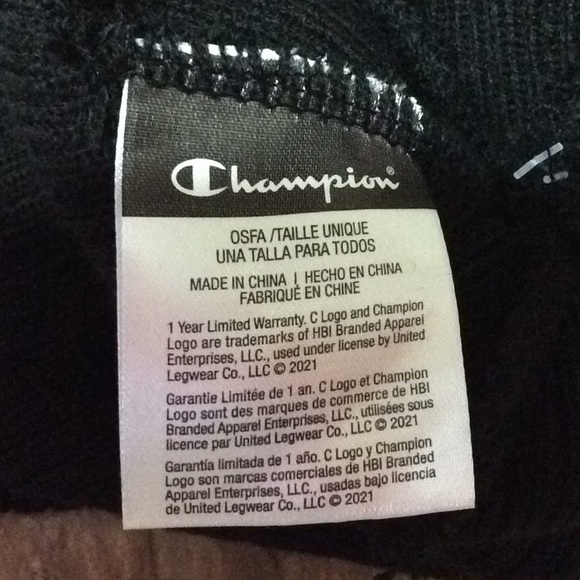Champion black knit beanie hat - Picture 6 of 6